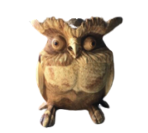 Wooden Fat Owl