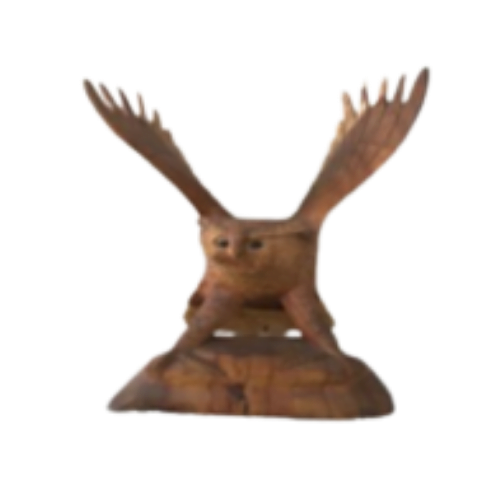 Wooden Flying owl