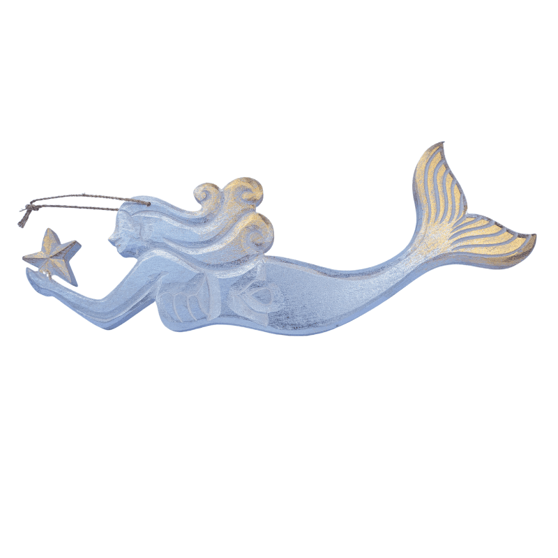 Wooden Mermaid Decoration - Image 2