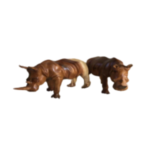 Wooden Rhino