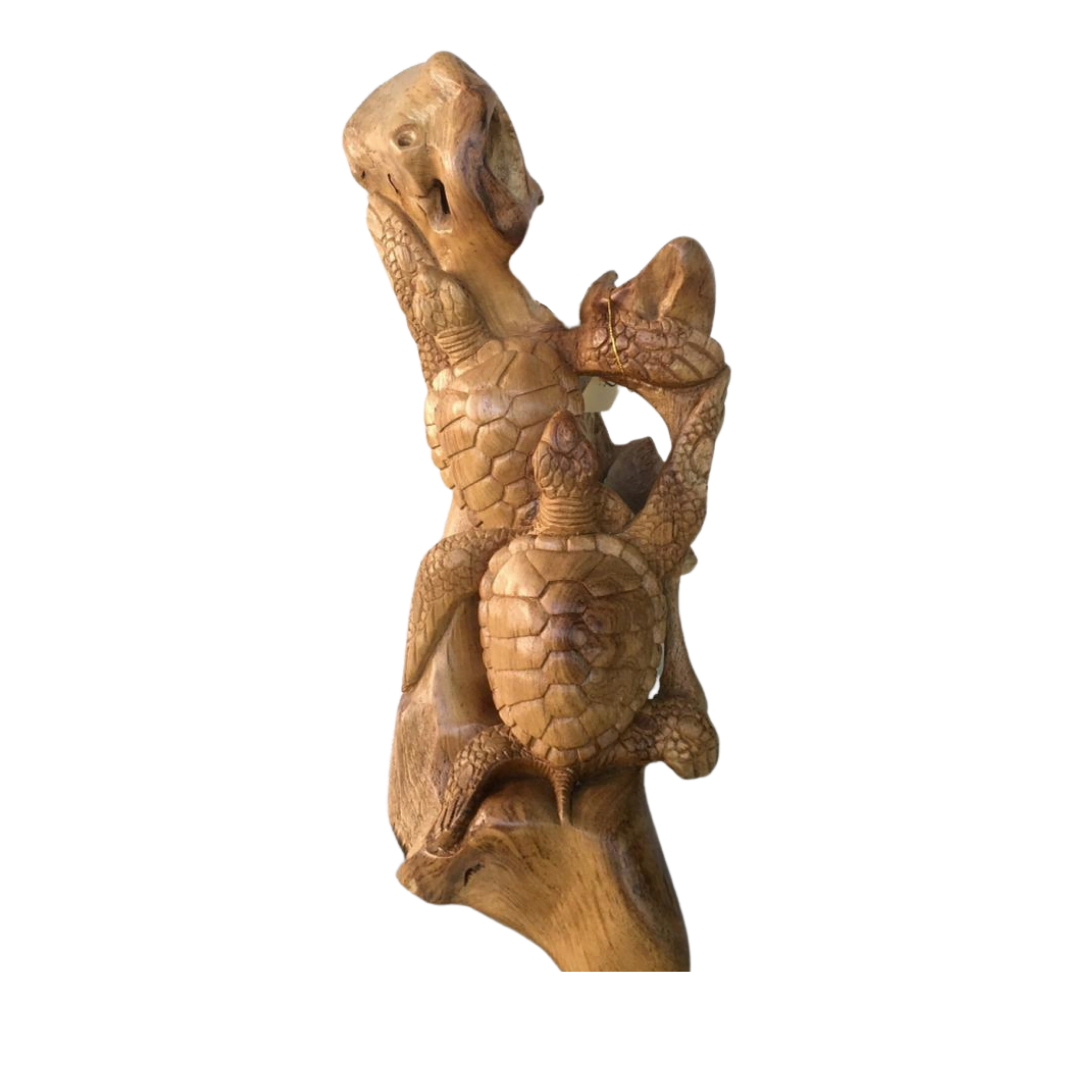 Wooden Turtle Decoration
