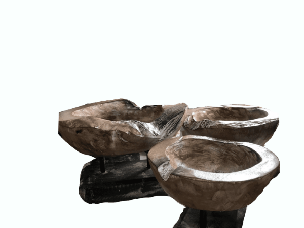 Wooden ashtray set
