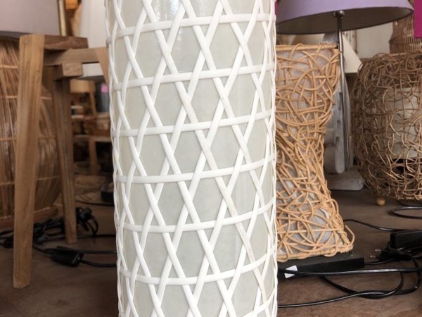 Small rattan synthetic lamp