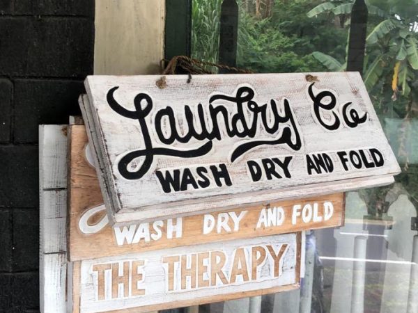 Wooden sign board