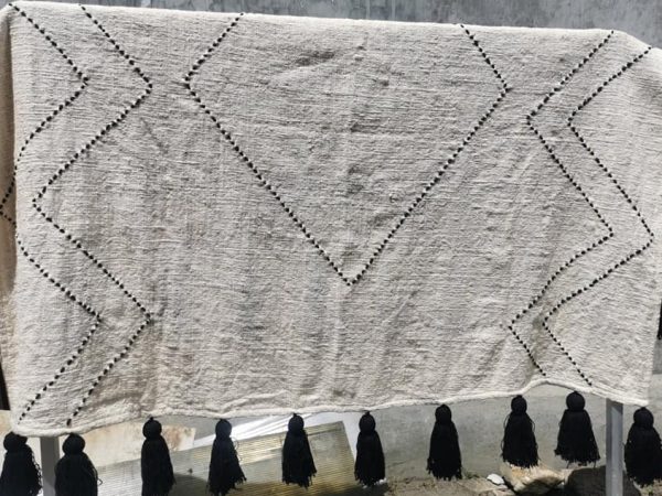Embroidery Throw with tassel