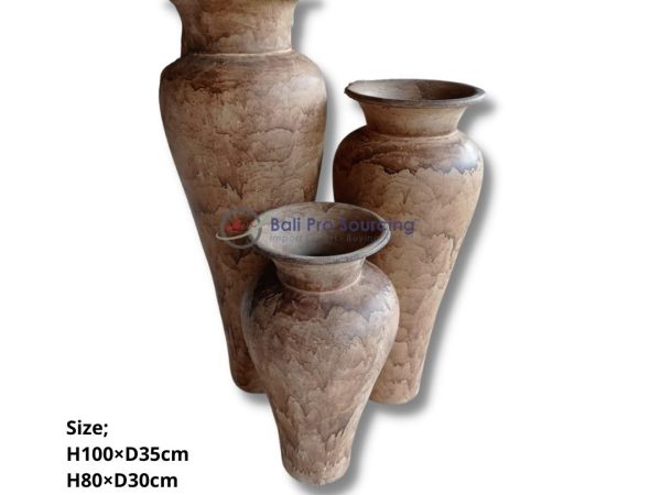 A Set of 3 As Lombok Pot