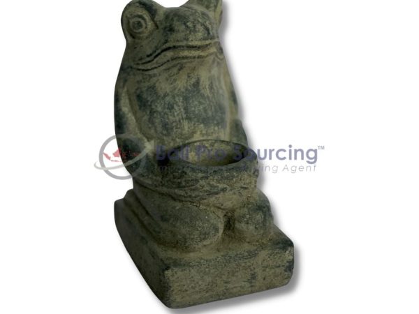 Frog Statue Holding A Bowl STA0154