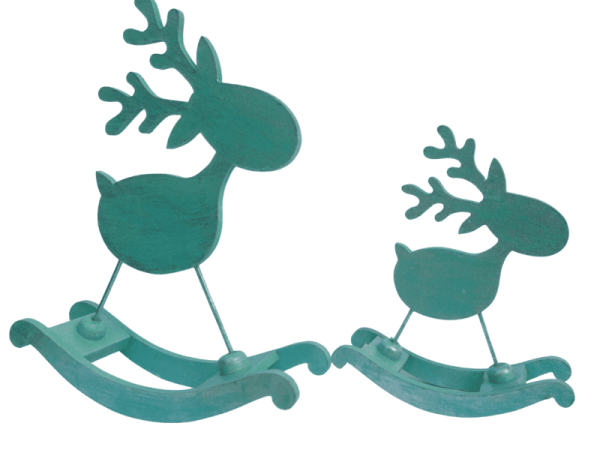 Wooden Deer Set of 2