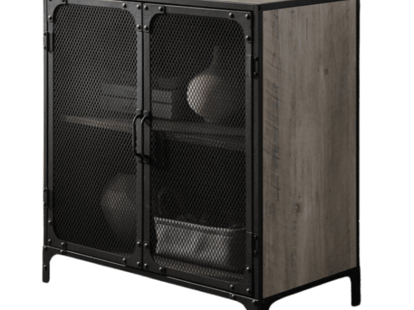 Wooden Buffet 2 Doors with Metal