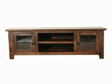 Wooden TV cabinet 2 doors 2 compartments - TV CABINET
